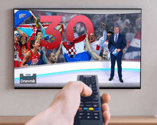 Croatel broadcast graphics composition